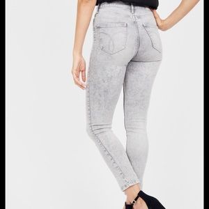 NWT Ck grey high waisted denim jeans